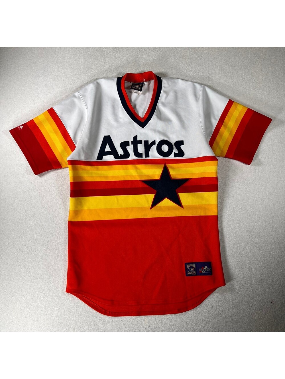 Vintage Majestic Houston Astros Cooperstown Collection MLB Baseball Jersey Large